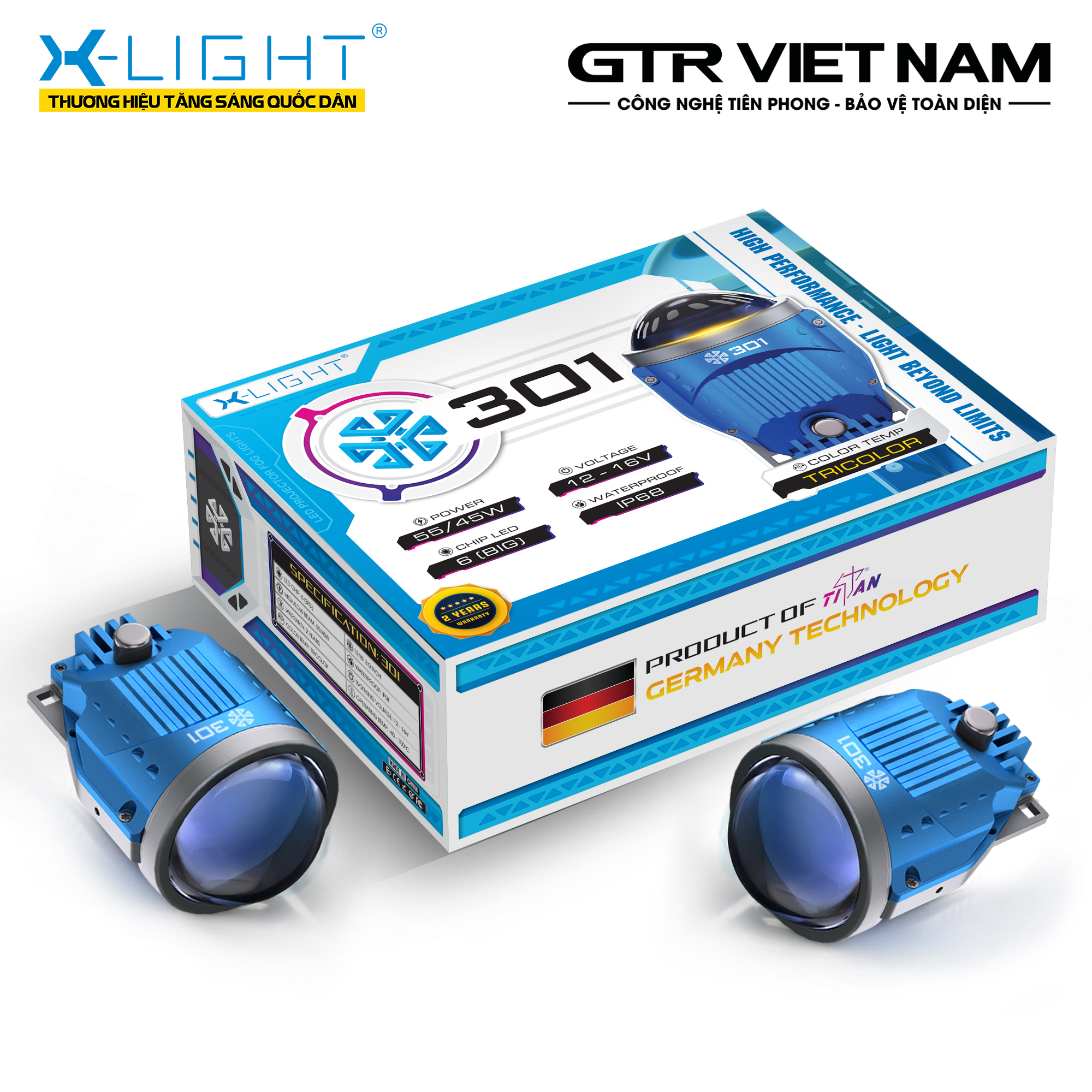 ĐÈN BI GẦM X-LIGHT 301 V2